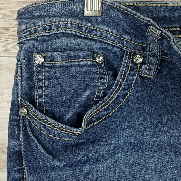 Earl Jeans, 0058, women's straight leg, pocket embellishments, Sz 12 - Picture 3 of 8